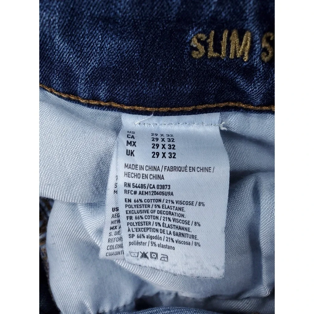 American Eagle Jeans Mens 29x30* Slim Straight Modern Stretch Denim Pants Medium